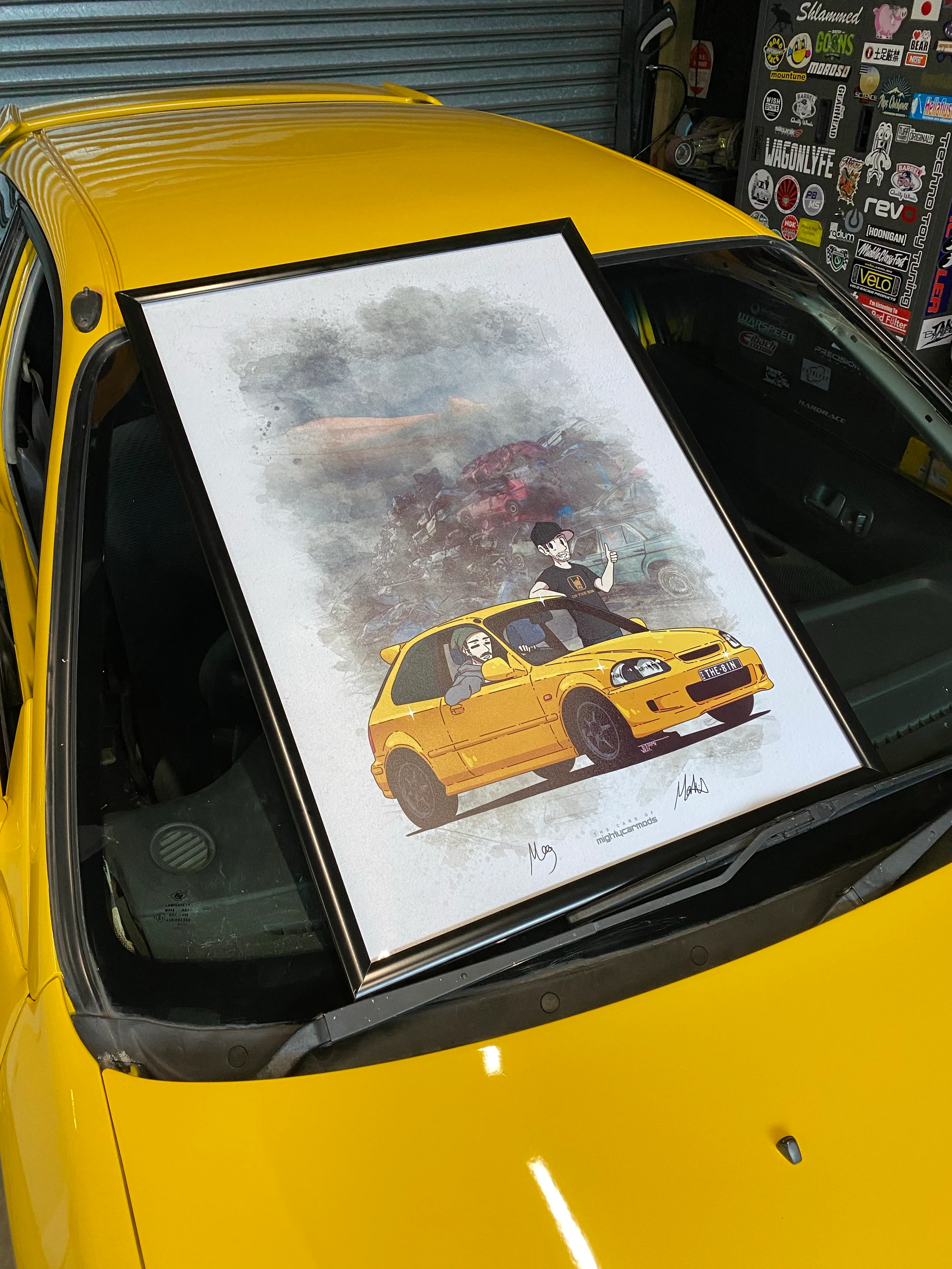 Limited Edition HONDA CIVIC Poster [AUTOGRAPHED] - Image 3