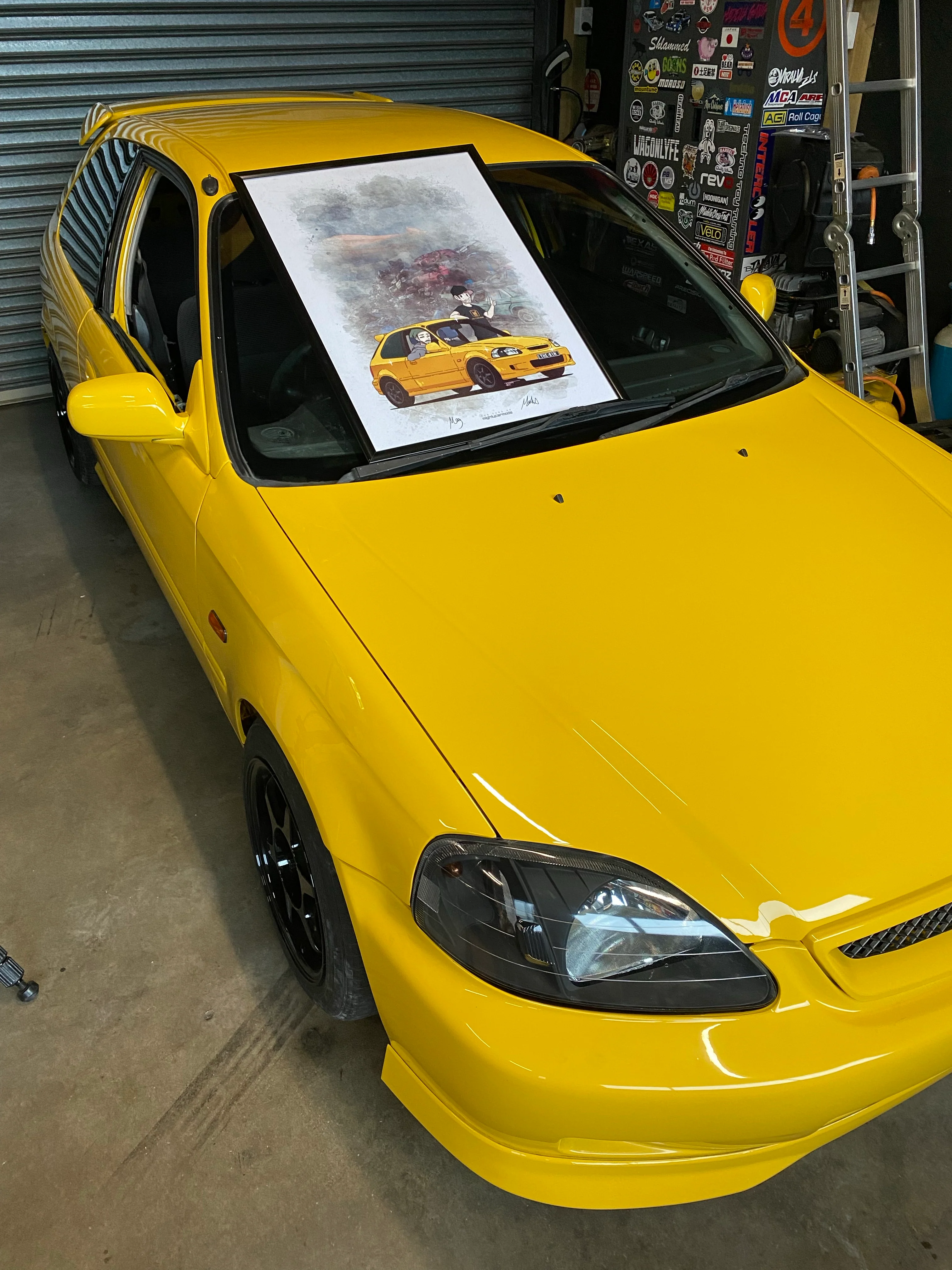 Limited Edition HONDA CIVIC Poster [AUTOGRAPHED] - Image 4