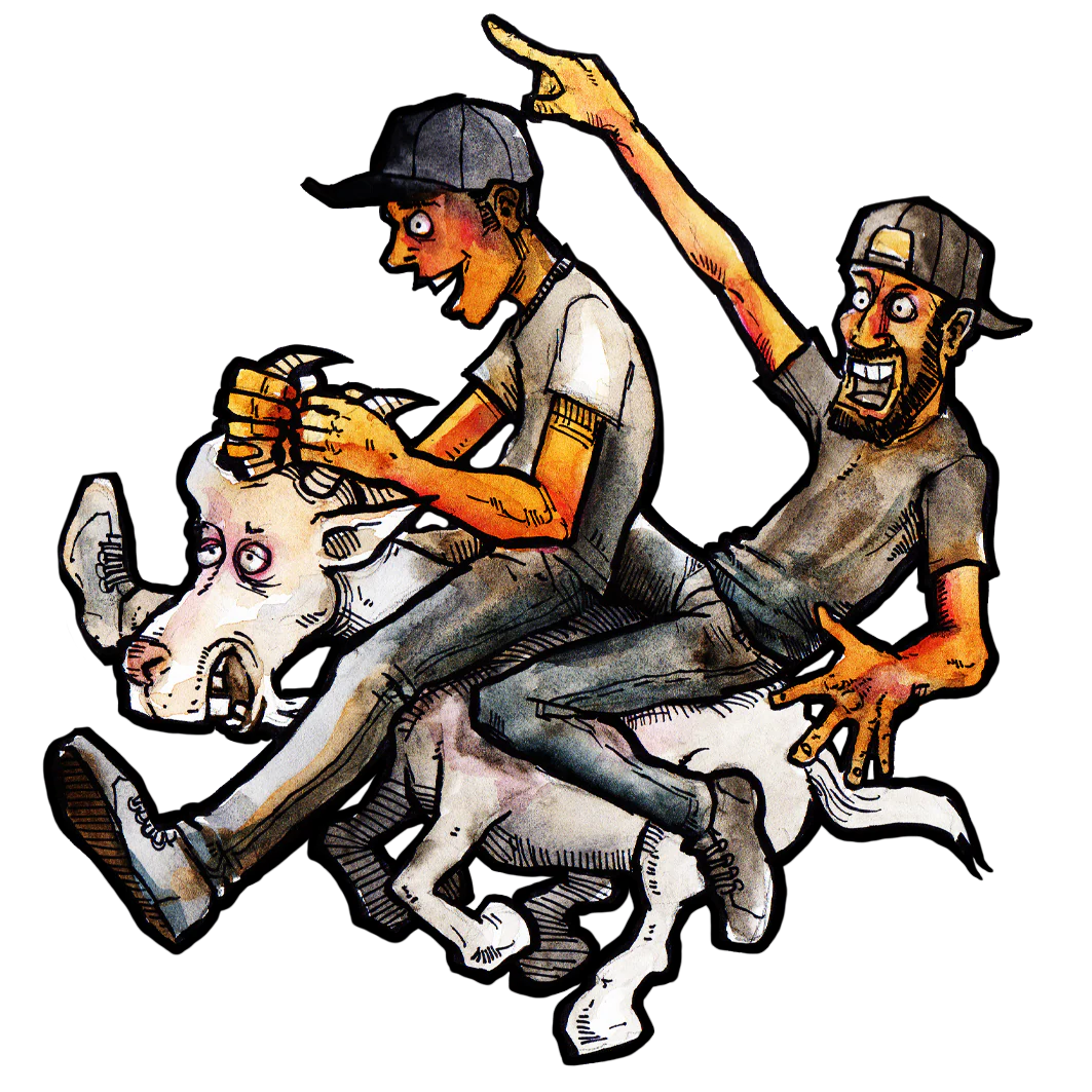 The Goat Rider Sticker