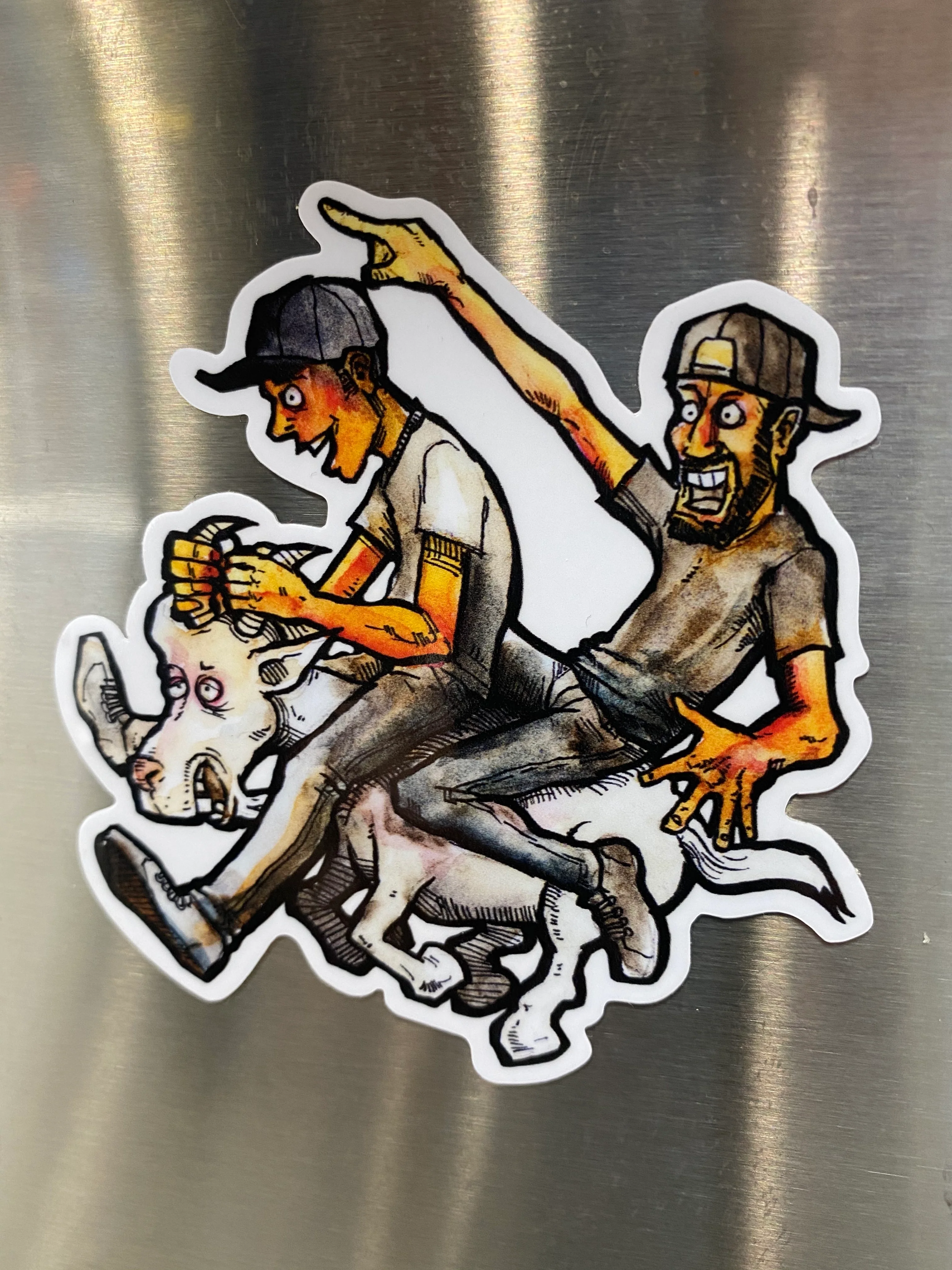 The Goat Rider Sticker - Image 2