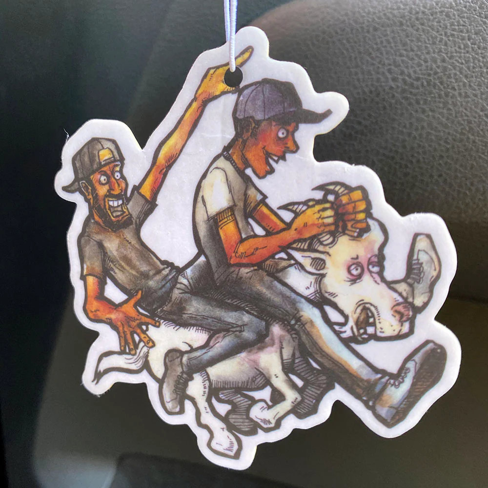 JDM Vanilla Goat Rider Air Freshener (single) - Image 2