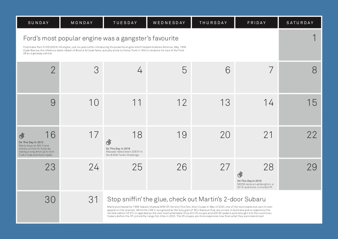MCM 2021 Calendar - Image 4
