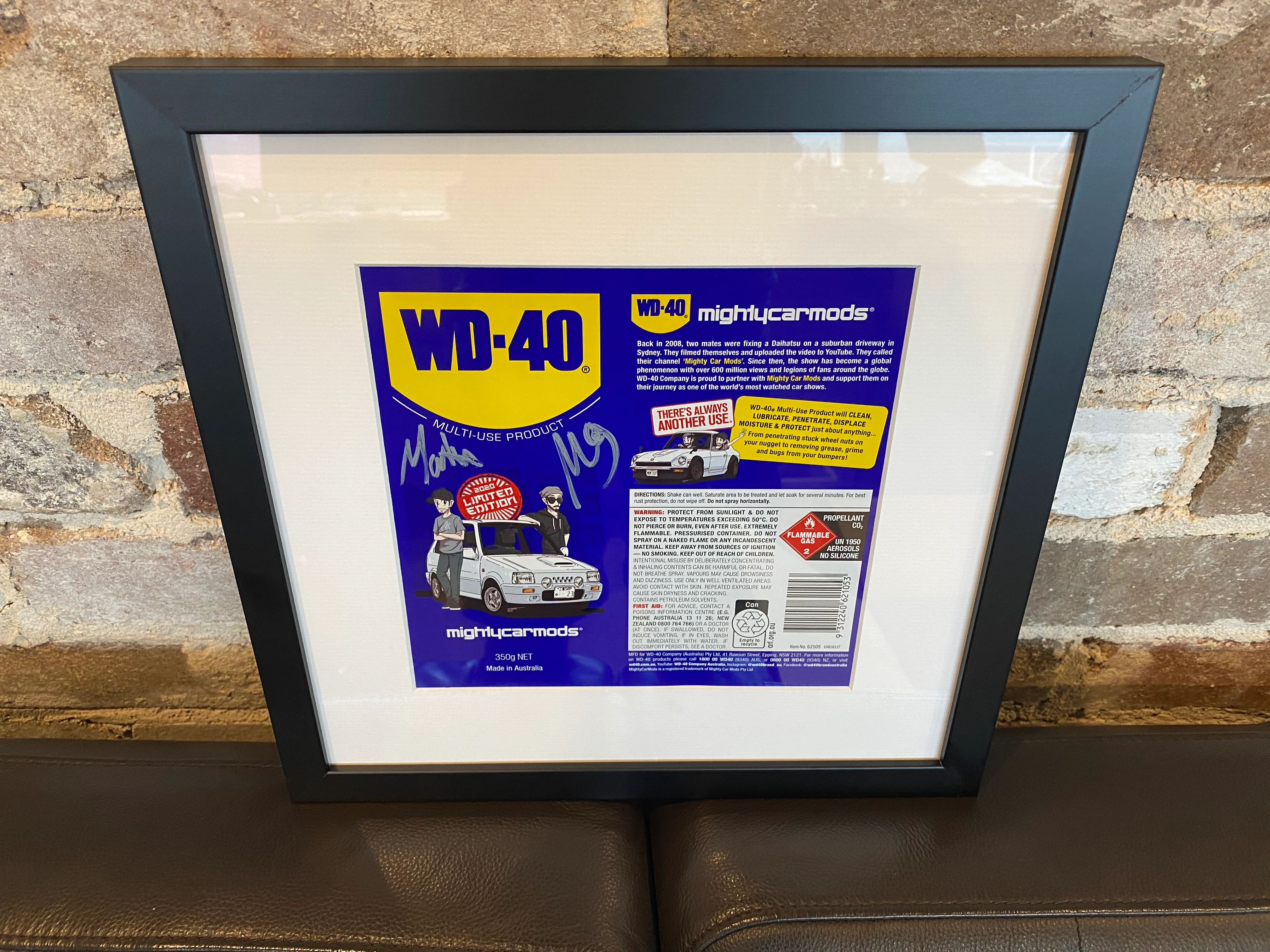Signed WD-40 can art (Charity) - Image 2