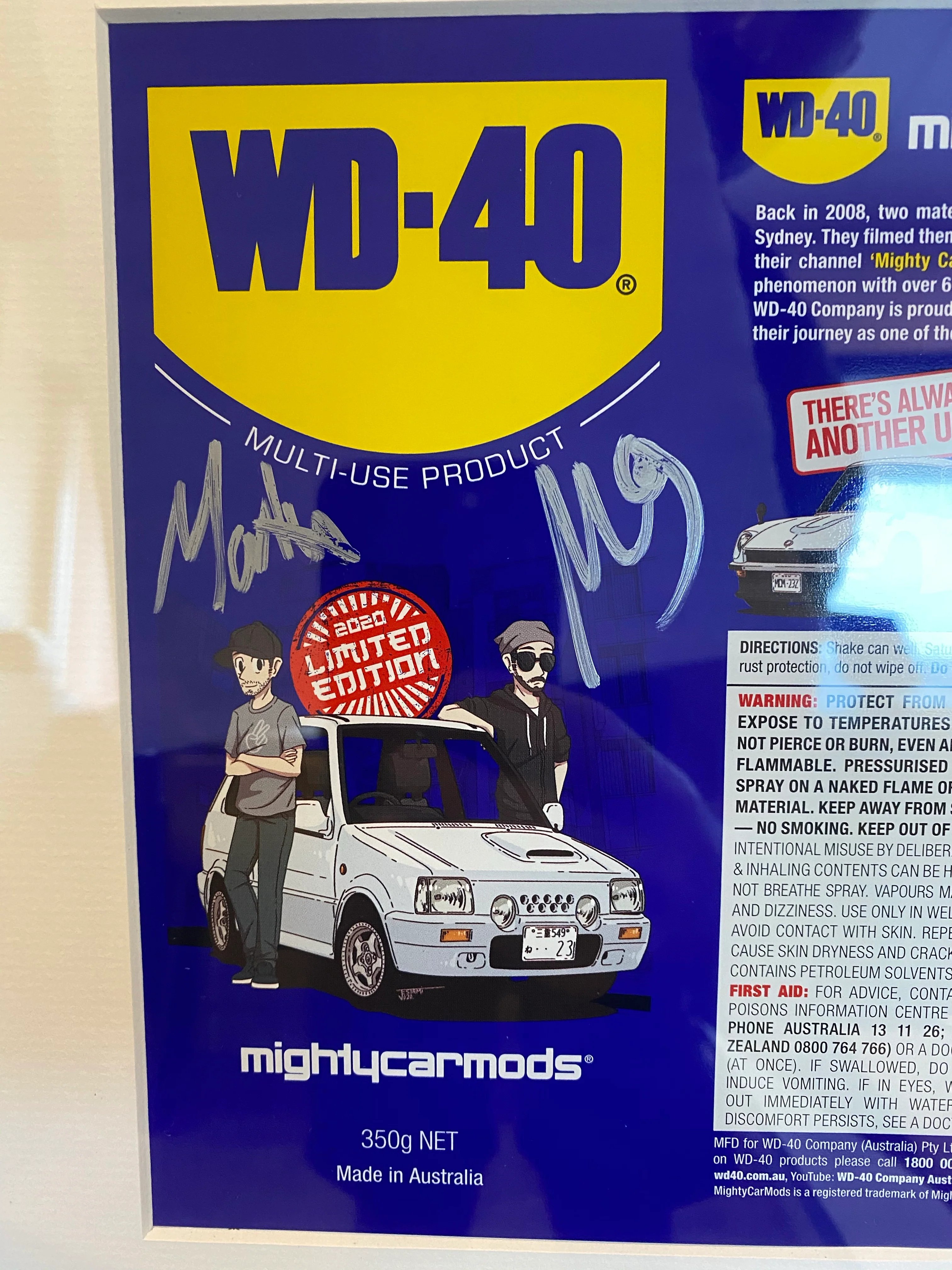 Signed WD-40 can art (Charity) - Image 3