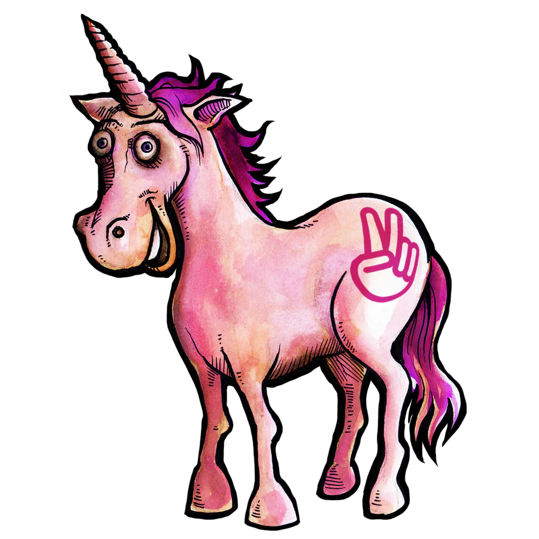 Chopped Unicorn Sticker
