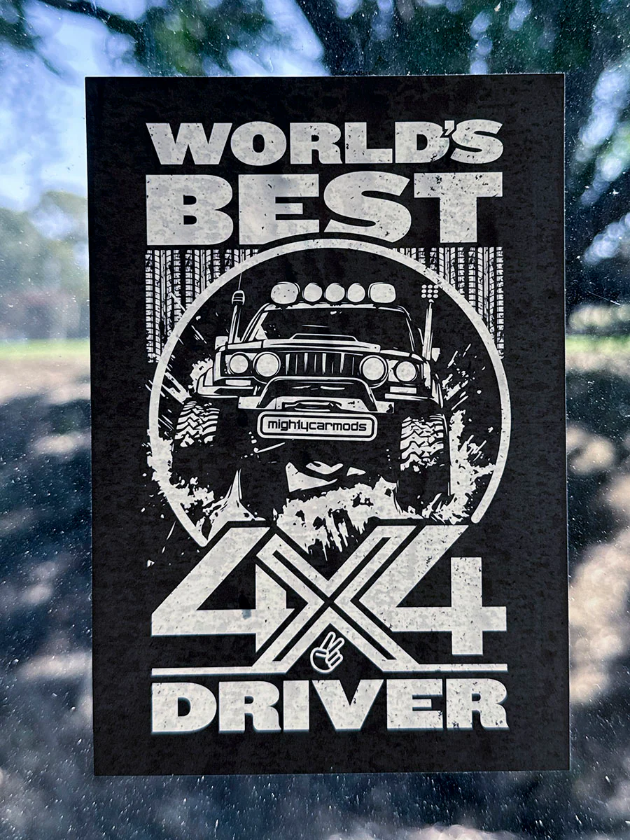 World's Best 4x4 Driver Sticker - Image 2